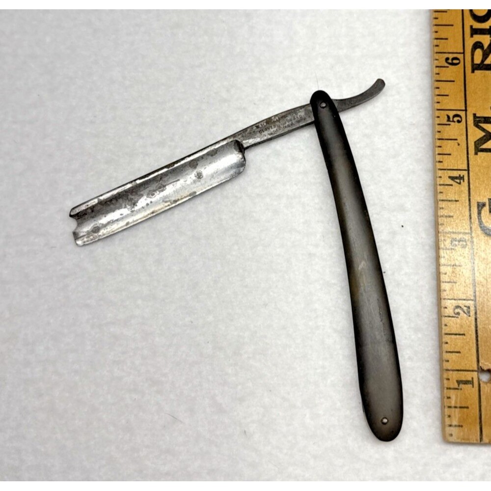 W.H. Morley & Sons Clover Brand Straight Razor Solingen Germany Vintage